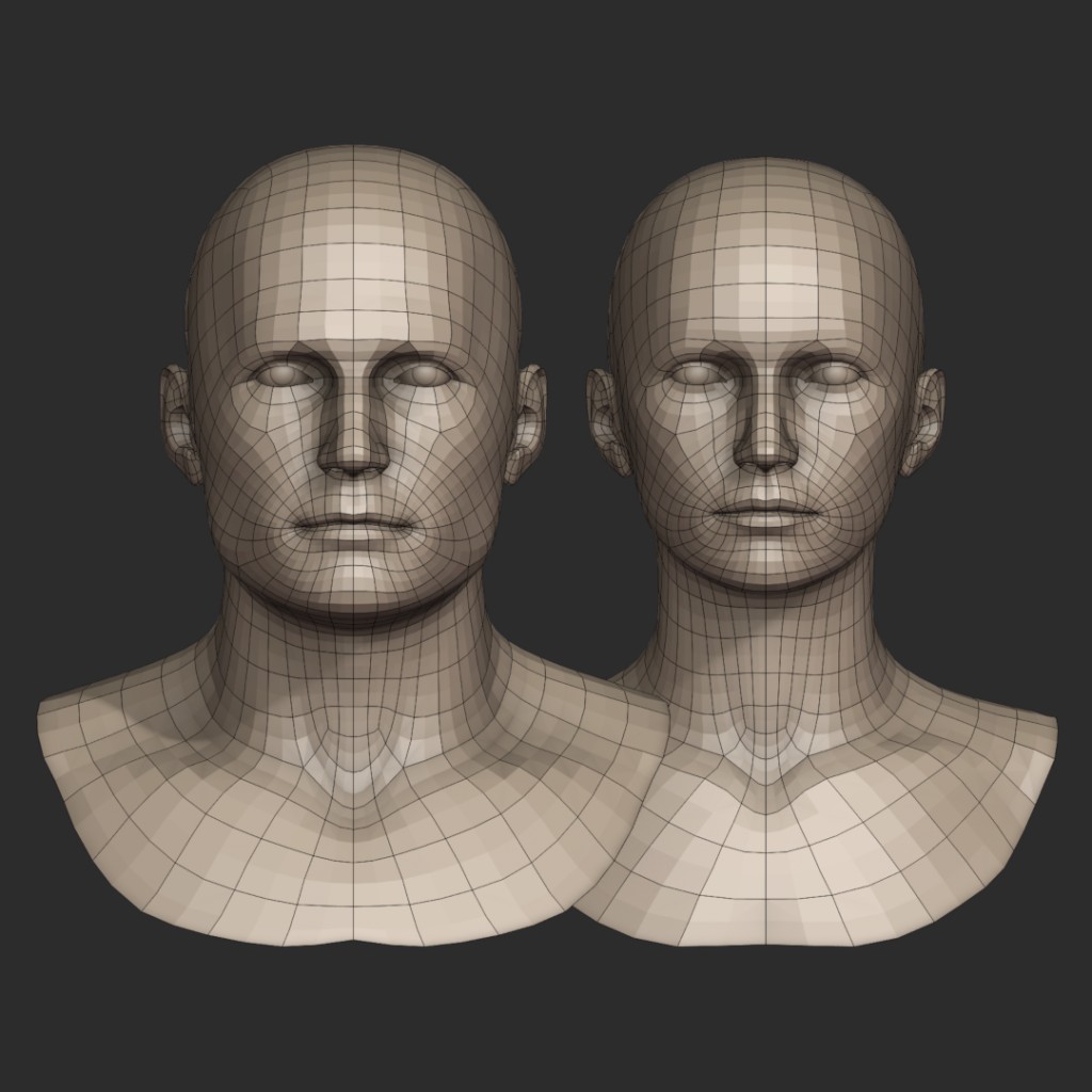 Free Head Base Meshes for Sculpting preview image 4